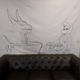 Work-in-progress mural from a local tattoo artist.